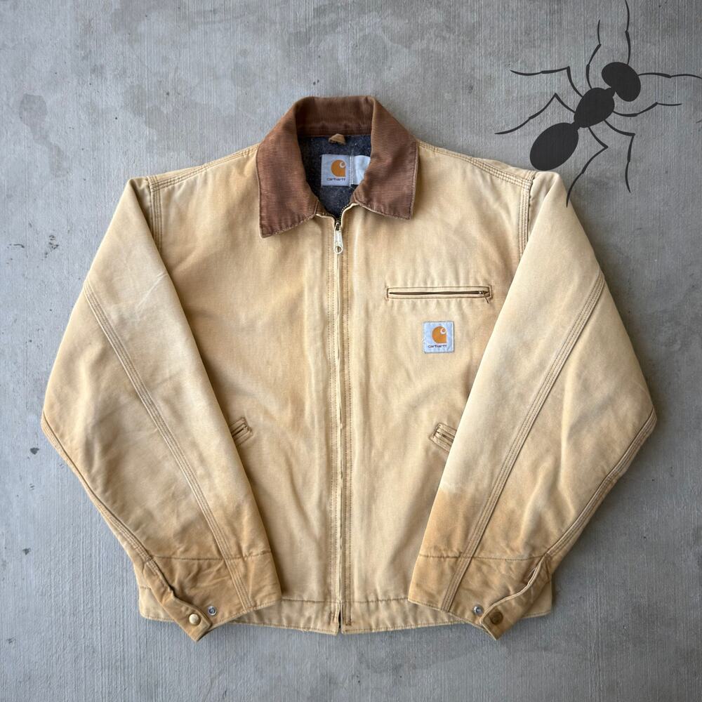 Carhartt faded brown Detroit work wear jacket